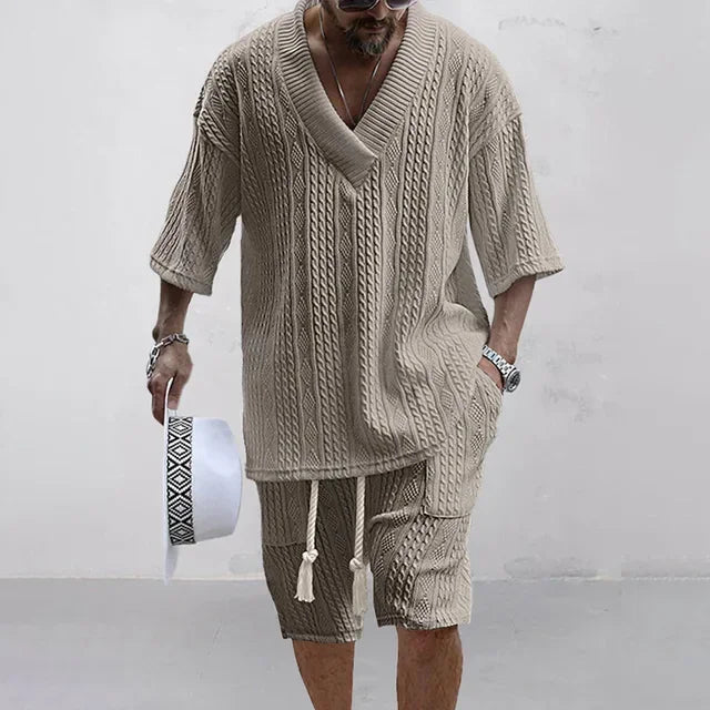 Conjunto Masculino Tricotado de 2 Peças
