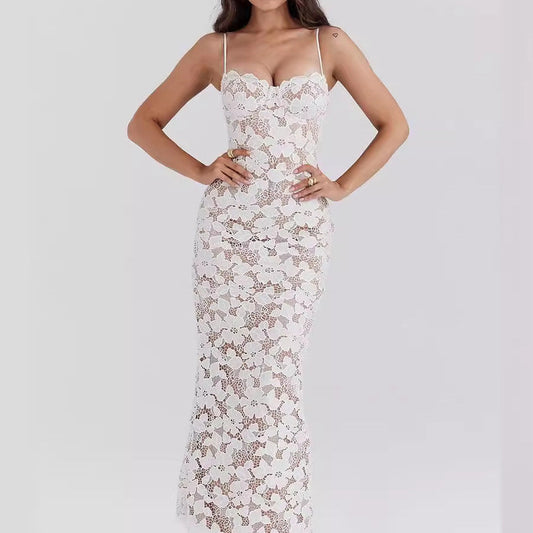 Fema- Pearl Blossom Maxi Dress