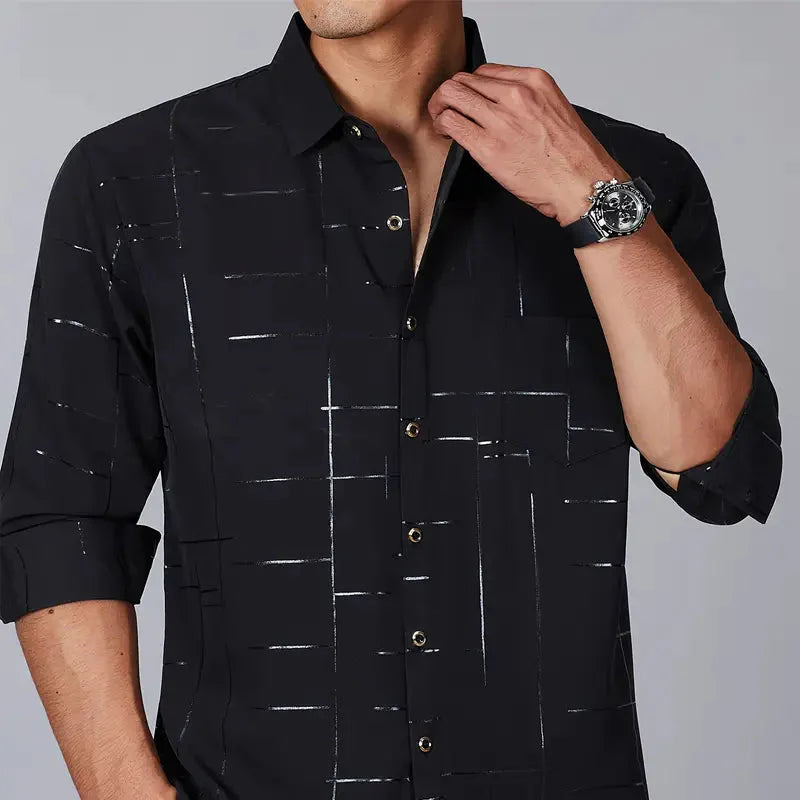 Kit de Camisas Sociais Acetinadas de Manga Longa Malven + BRINDES