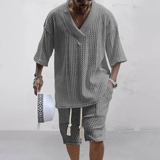 Conjunto Masculino Tricotado de 2 Peças