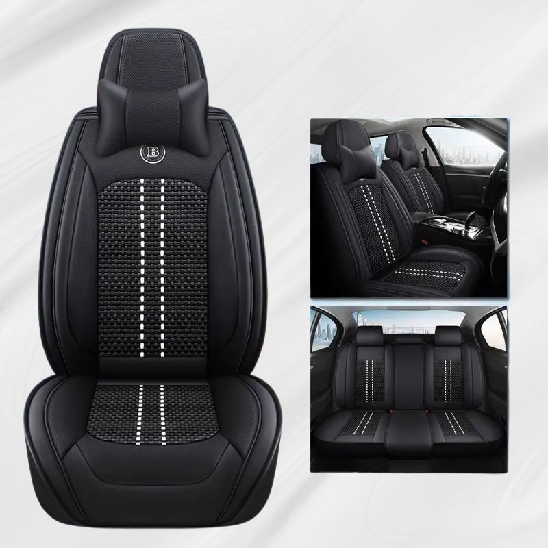 [Sob Medida] Kit Capa Para Banco de Carro Autoluxe em Couro Legítimo com AirBag + Brindes: Tapetes Automotivos e Capa de Volante