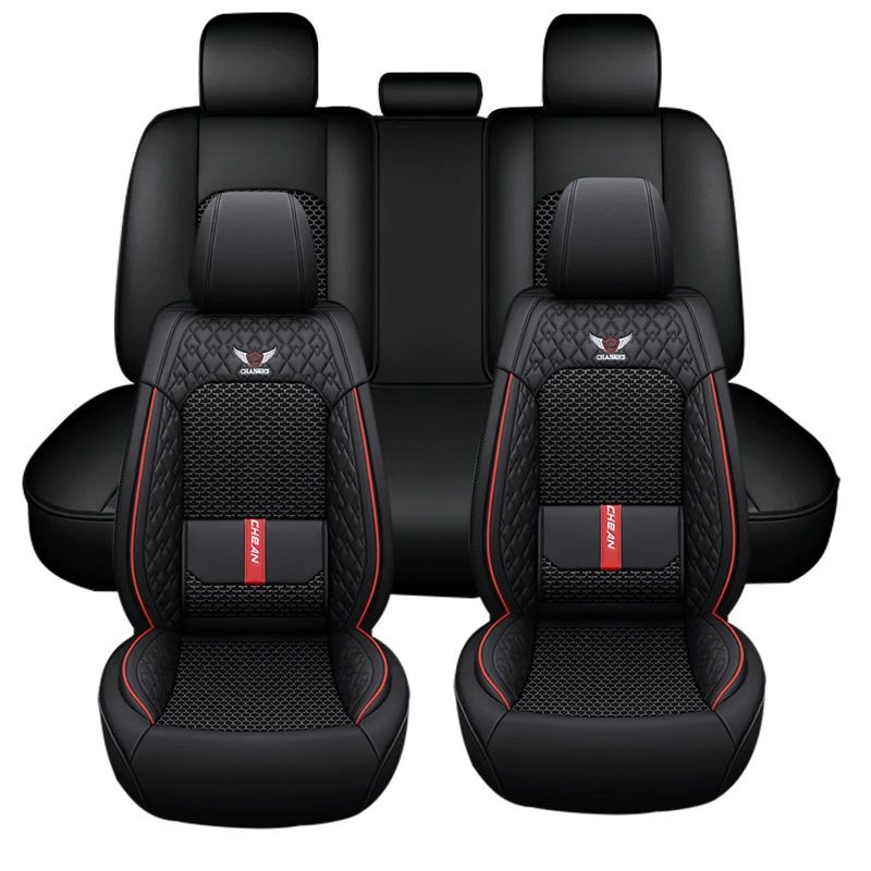 Kit Novren - Capas para Banco de Carro de Couro Sob Medida + Kit de Tapetes Automotivos e Capa de Volante Grátis
