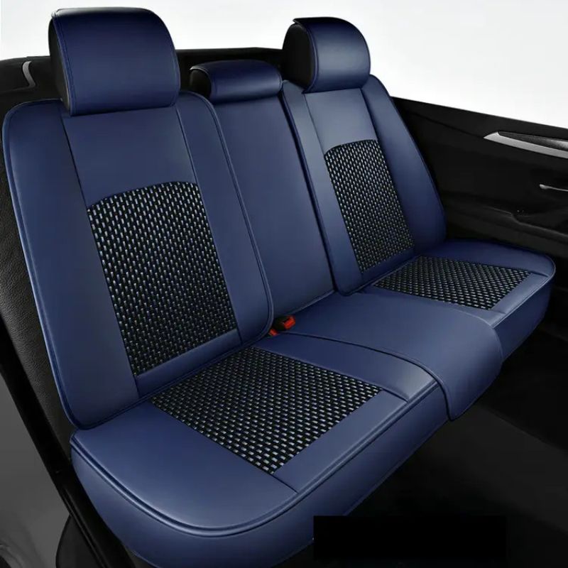 Kit Novren - Capas para Banco de Carro de Couro Sob Medida + Kit de Tapetes Automotivos e Capa de Volante Grátis