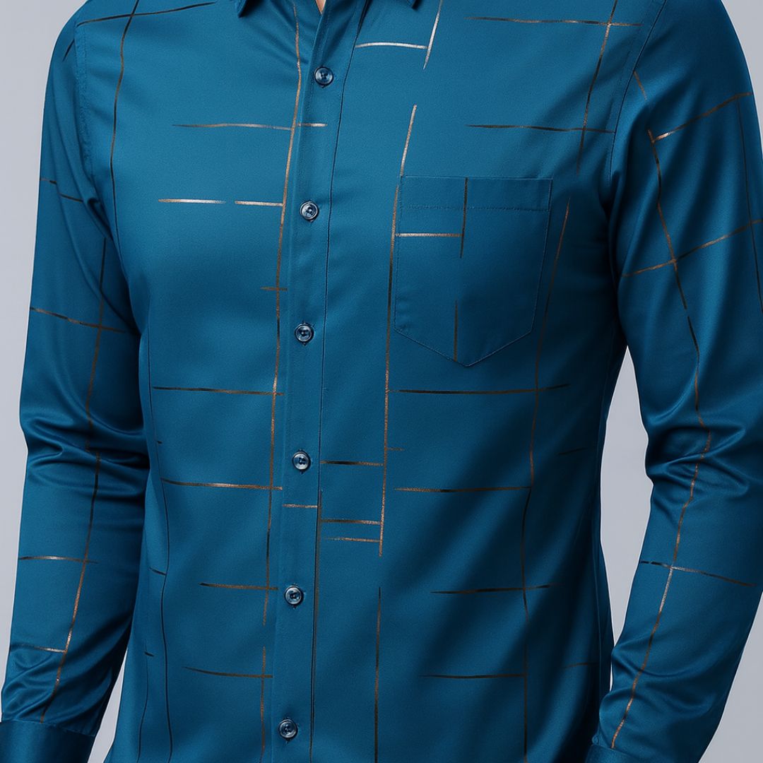 Kit de Camisas Sociais Acetinadas de Manga Longa Malven + BRINDES